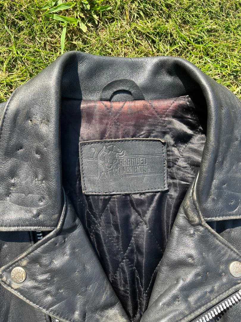 ダブルレザージャケット　ライダース　Blanded garments