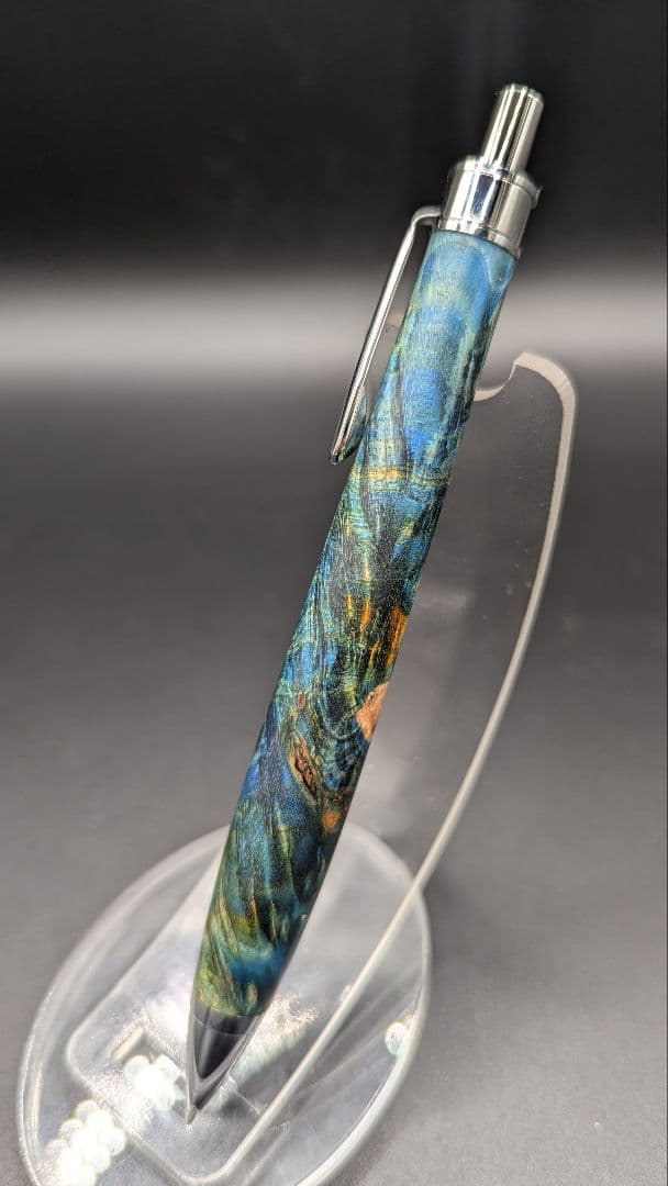 259ペン工房翌檜　スタビライズドウッドバーチバール　木軸シャーペン　ボールペン