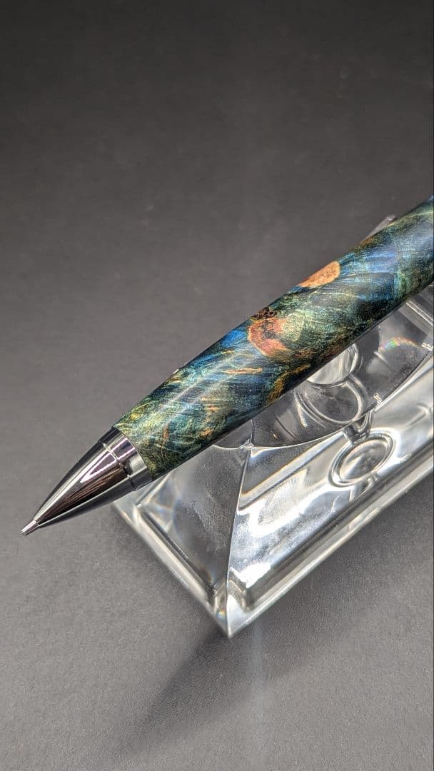 259ペン工房翌檜　スタビライズドウッドバーチバール　木軸シャーペン　ボールペン