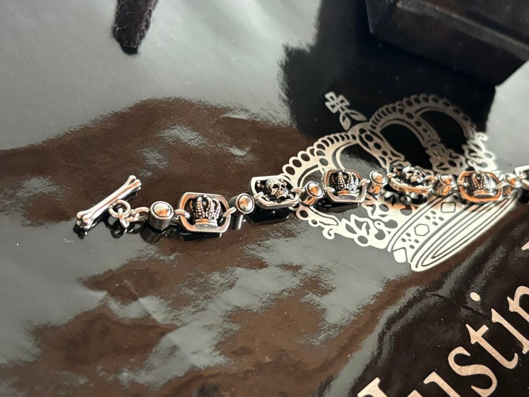 Fine様つむじJustin Davis スカルクラウンブレスレット