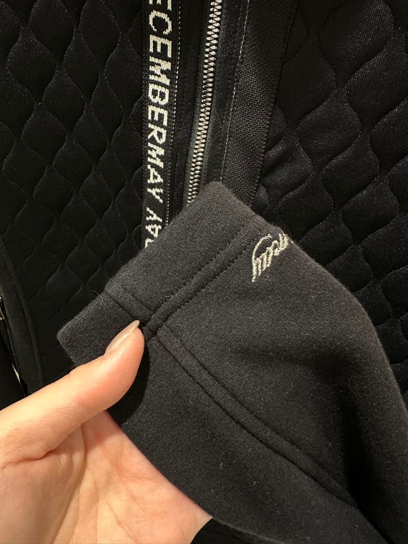 ディセンバーメイ　ー部裏起毛キルティングゴルフジャケット　レディースサイズM