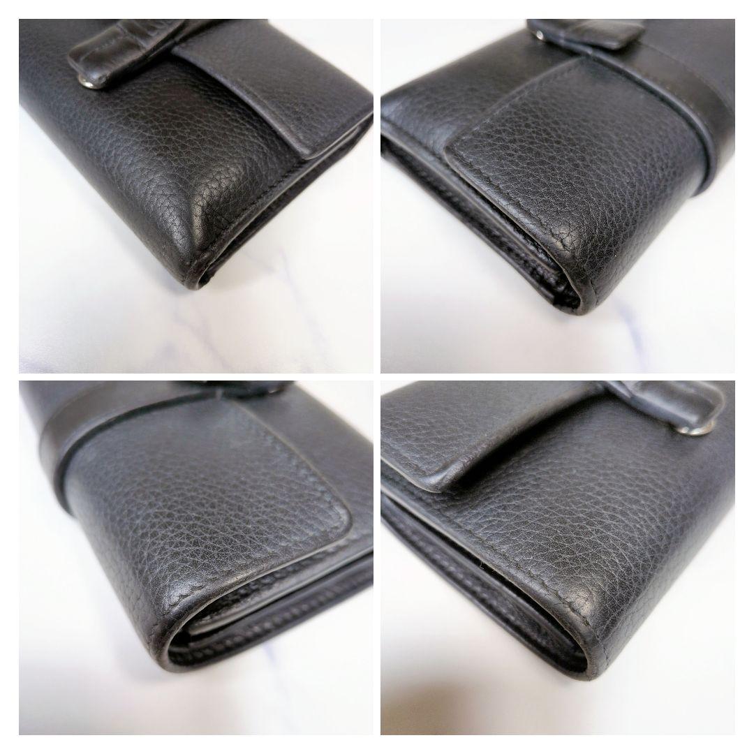 ロエベ バーティカルウォレット 三つ折り財布 アナグラム ブラック 黒 箱付き