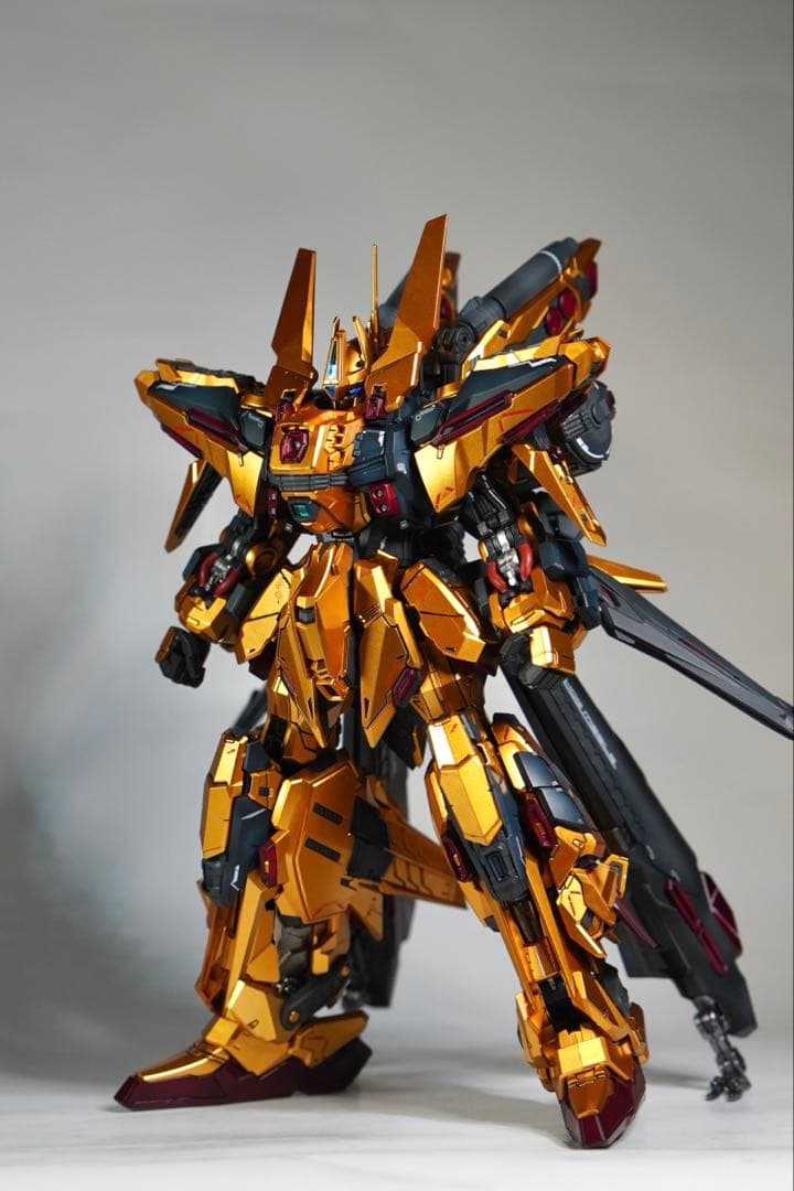 フルアーマー百式改　1/100 塗装完成品　LEDユニット付