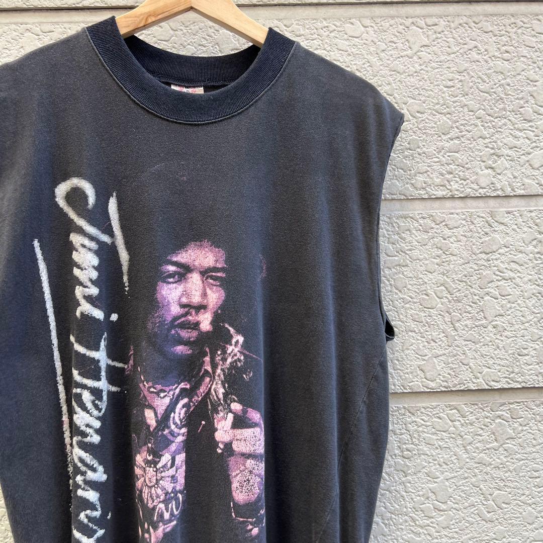 90s オーストラリア製 ジミヘンドリックス カットオフTシャツ vintage