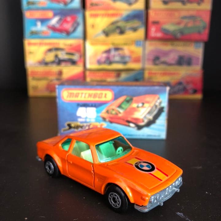 マッチボックス　ミニカー　BMW 30 CSL デッドストック　桐箱入り