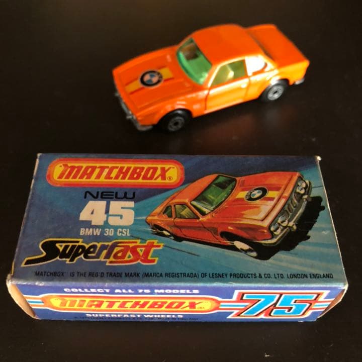 マッチボックス　ミニカー　BMW 30 CSL デッドストック　桐箱入り