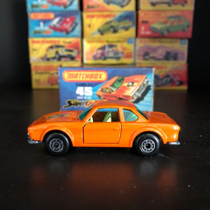 マッチボックス　ミニカー　BMW 30 CSL デッドストック　桐箱入り