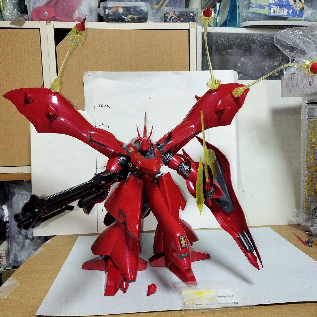 RE1/100 ナイチンゲール 塗装完成品 ガンプラ ファンネルエフェクト 限定