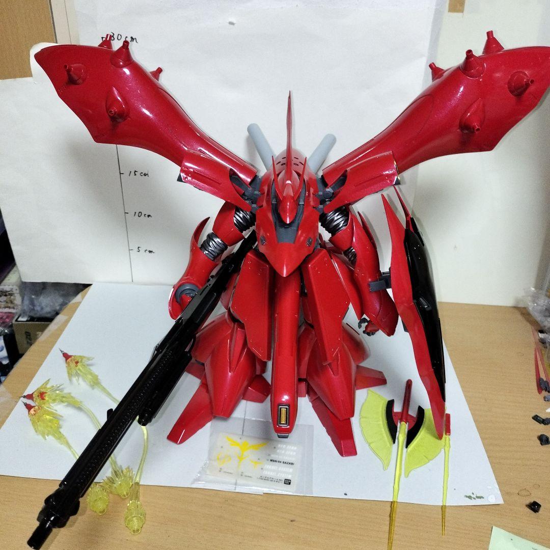 RE1/100 ナイチンゲール 塗装完成品 ガンプラ ファンネルエフェクト 限定