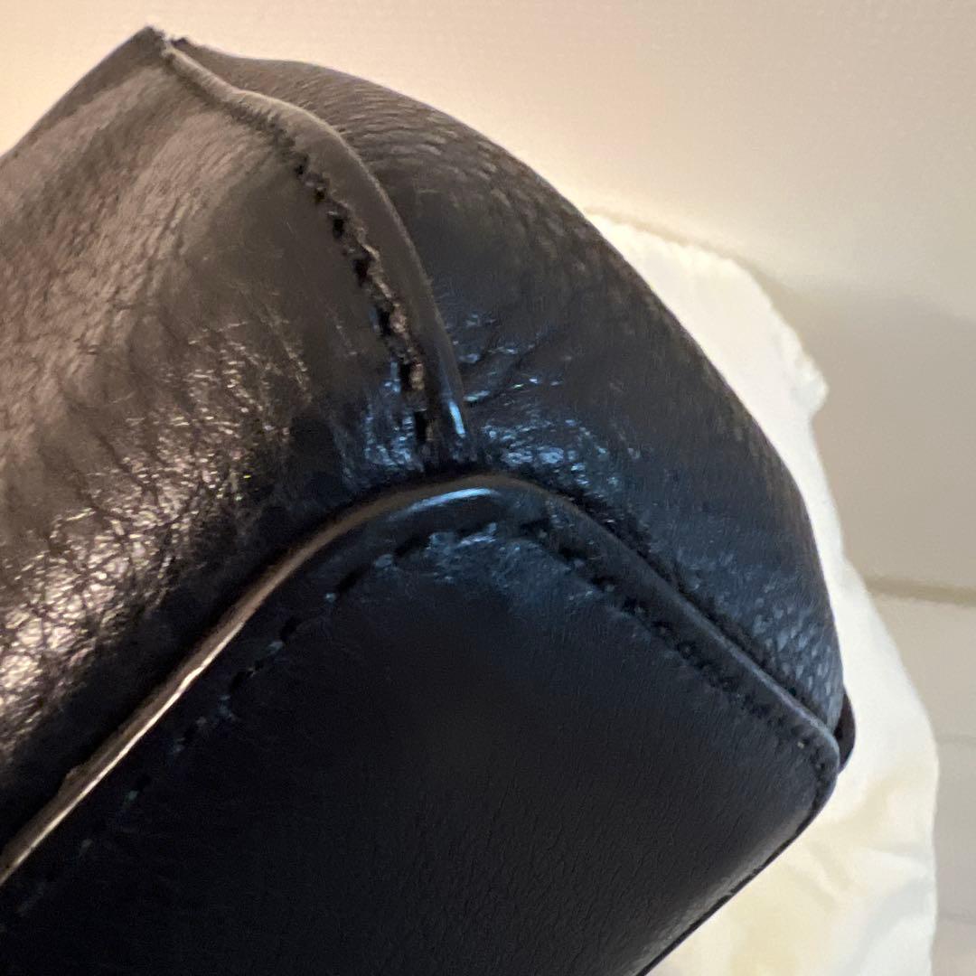 BALLY 黒 レザー ショルダーバッグ