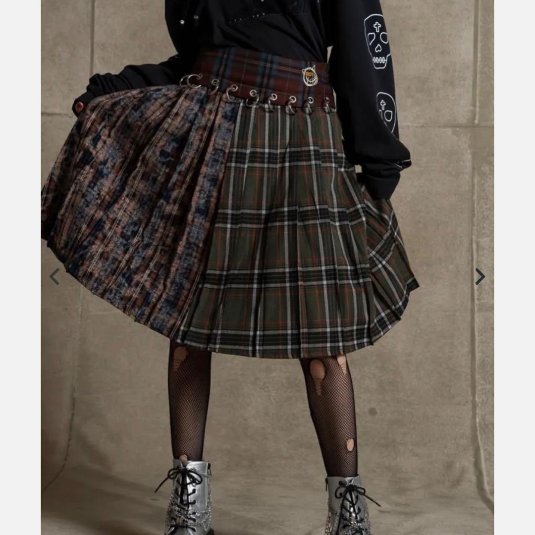 ROY reflect overjoy プリーツチェックスカート