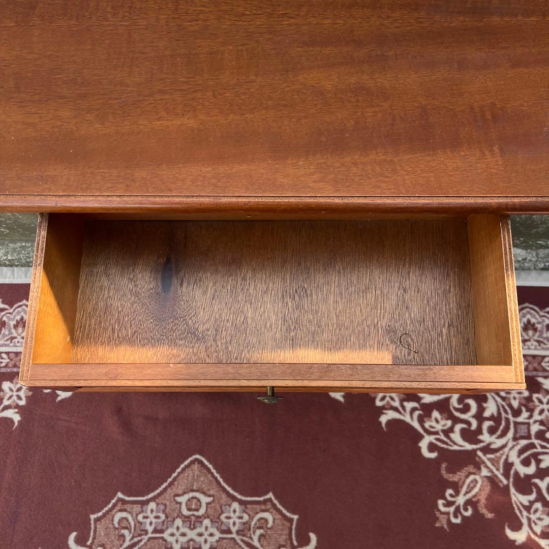 古家具ビンテージ品◾️アンティーク象嵌デザイン 木製コンソールテーブル 飾り台