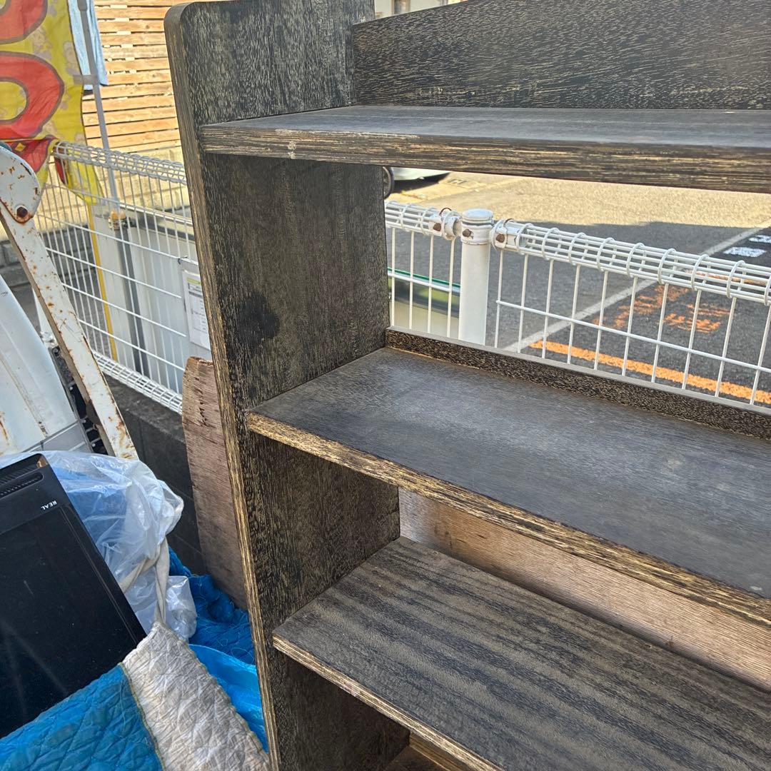 ビンテージ本棚 ビンテージ家具 昭和レトロ木製本棚 3セット