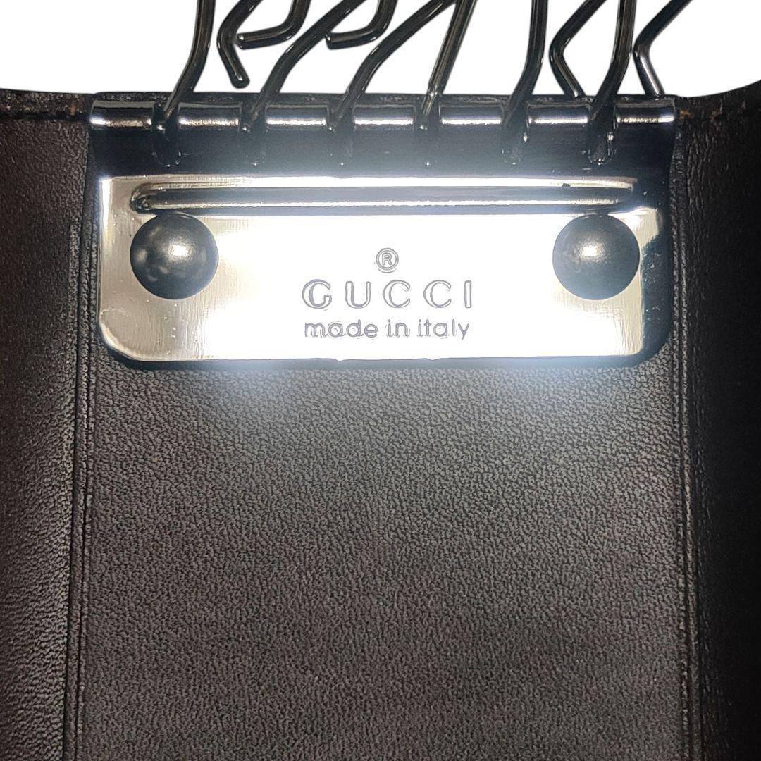 GUCCI レザーキーケース ブラウン E1610 新品未使用