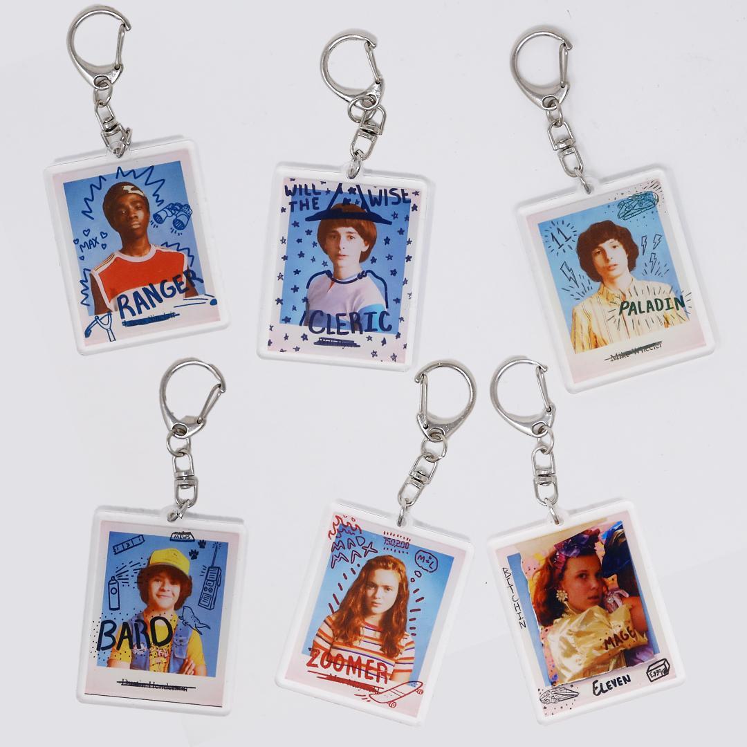 ストレンジャー シングス キーホルダー 落書きデザイン 全6種セット