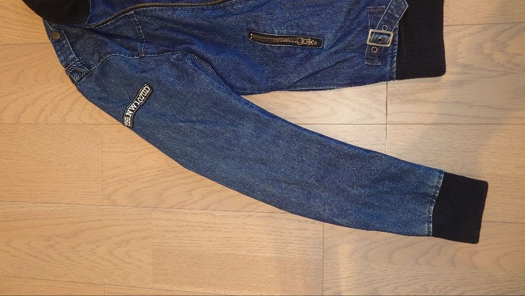 エースカフェロンドン ライダースジャケット ネイビー LLサイズ