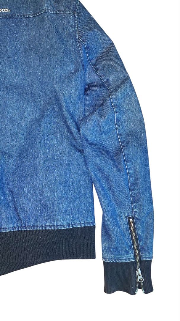 エースカフェロンドン ライダースジャケット ネイビー LLサイズ