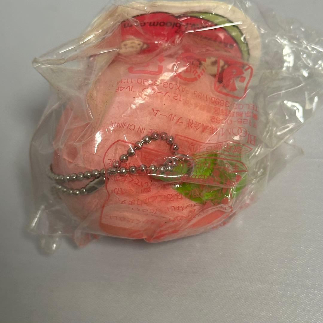 【未開封】BLOOM スクイーズ ザ・ピーチ 絵柄付き ジェル ボールチェーン