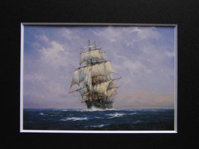 鈴木政輝、海の伝説、希少な画集より、新品高級額、額装付、状態良好