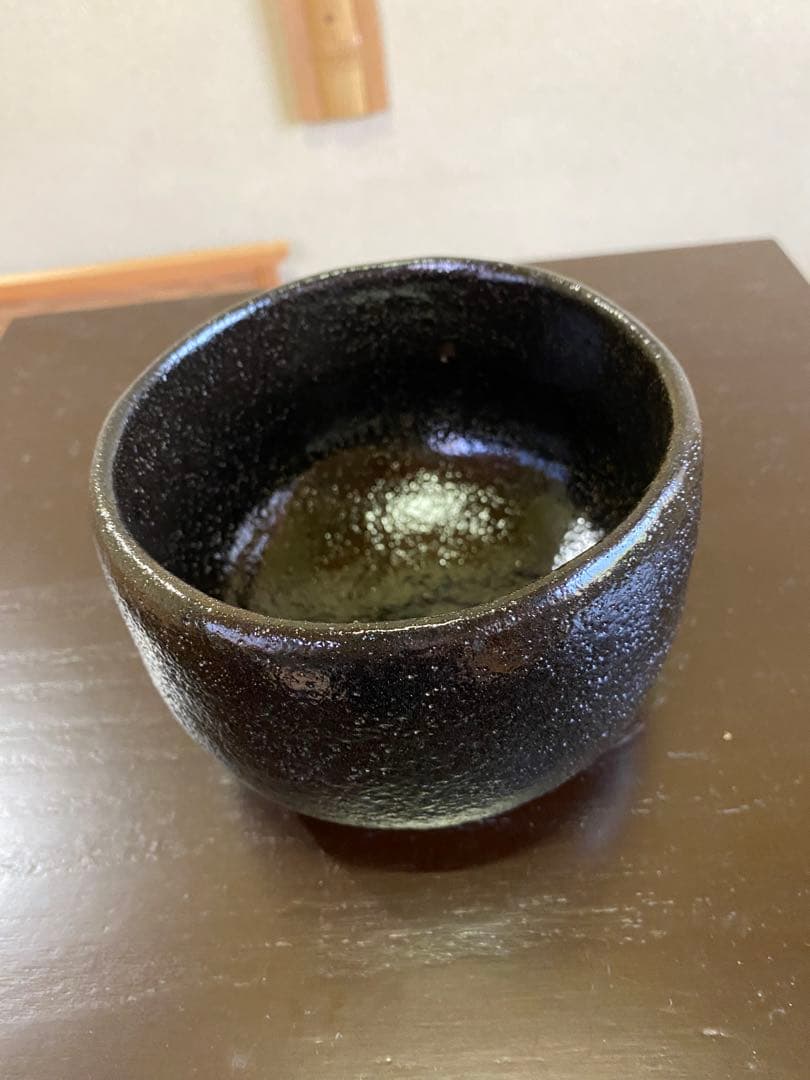 ⭐️本日限定⭐️茶道具/楽茶碗 池田退輔『黒茶碗』本間焼