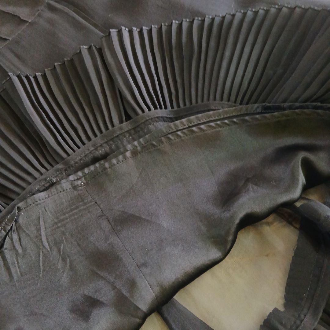 ドルチェアンドガッバーナ リネン×シルクスカート 42 黒 s4