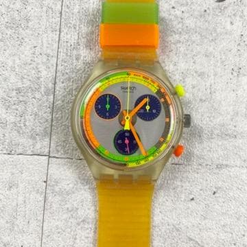 極美品 スウォッチ クロノグラフ JELLY STAG SCK104 1993年