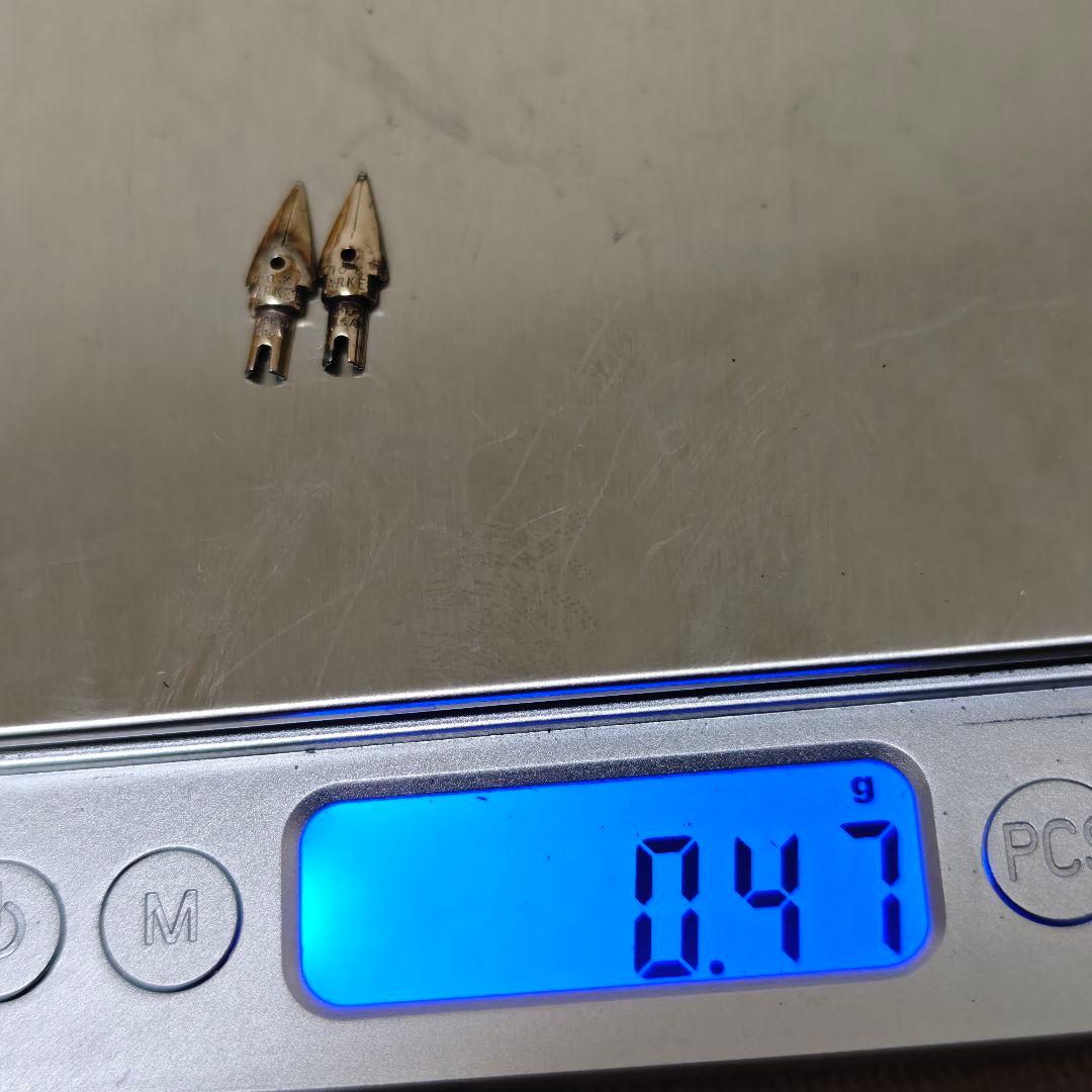 万年筆 ペン先のみ まとめ 18k,14K,10k刻印 約2.34g