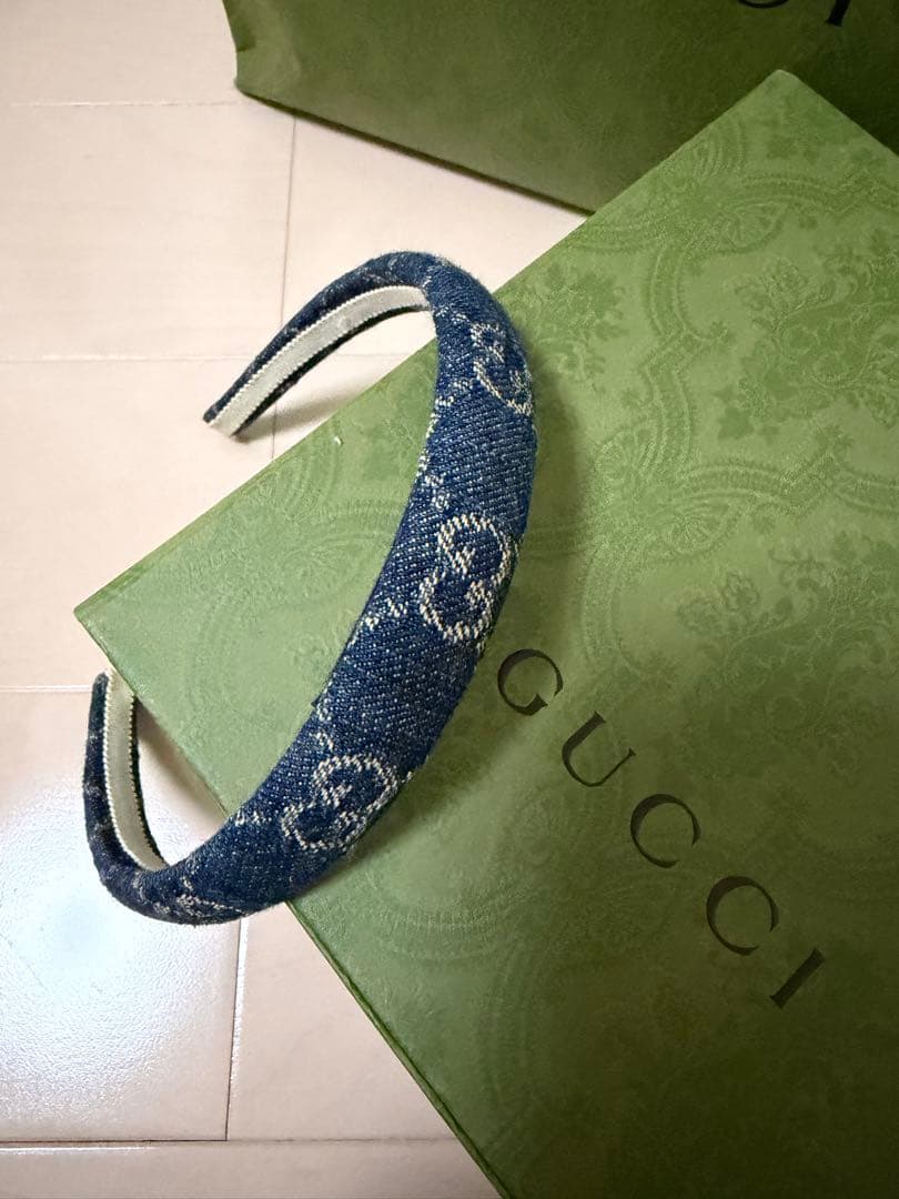 GUCCI デニム カチューシャ