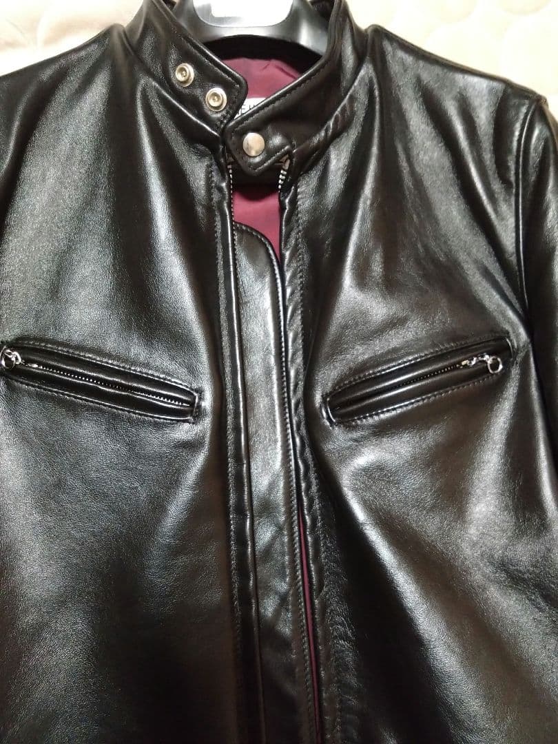 Schott シングルライダース641XXH クリーナー、ミルク、純正ハンガー付