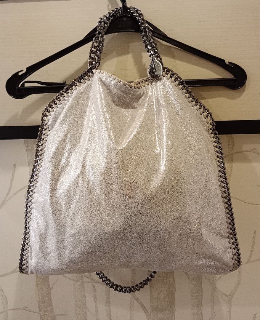 【超美品】《ステラ・マッカートニー》シルバーメタリック パーティーバッグ