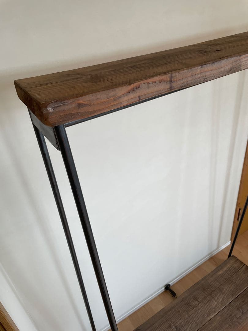 アイアン×木製ハンガーラック