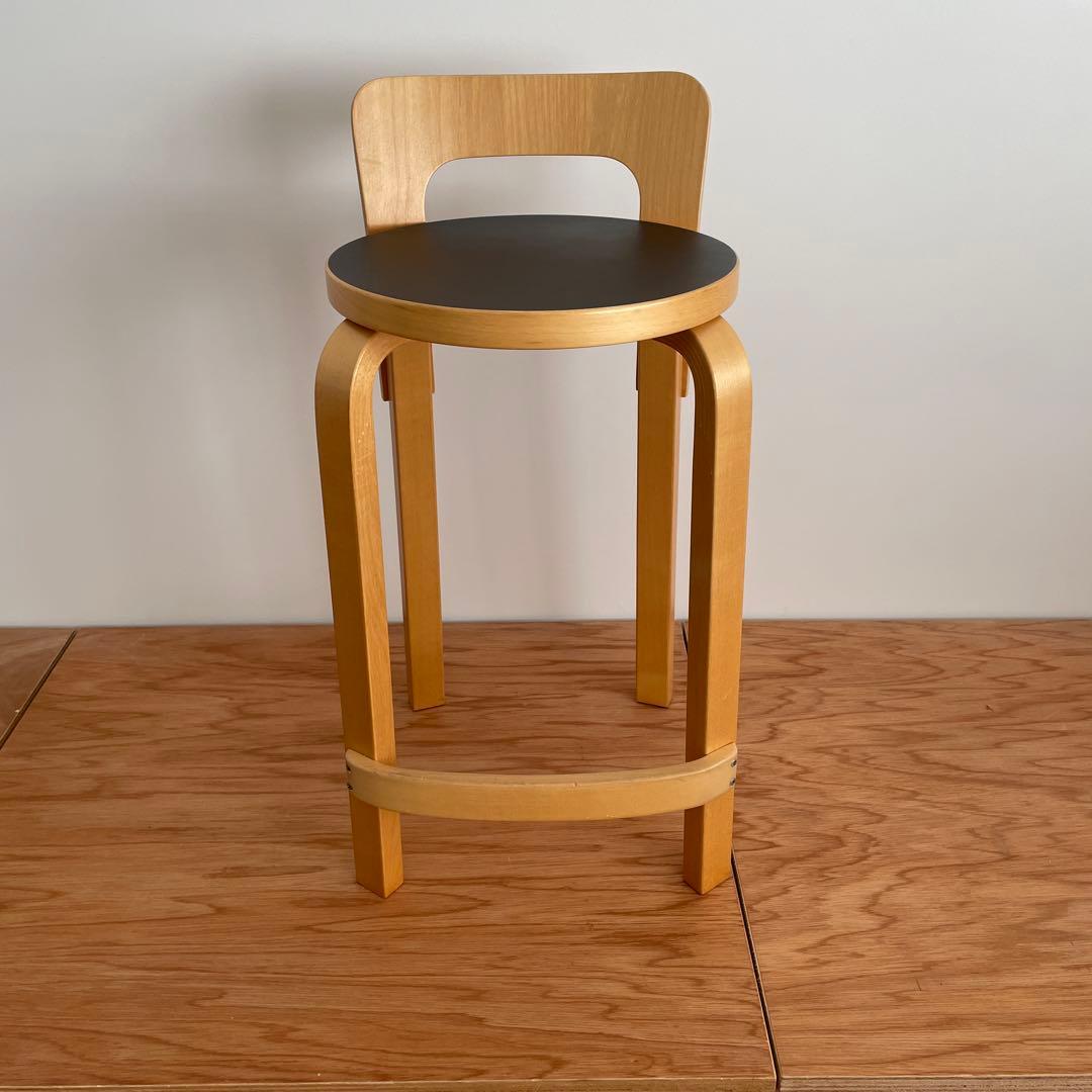 artek アルテック　ハイチェア K65 ブラック リノリウム