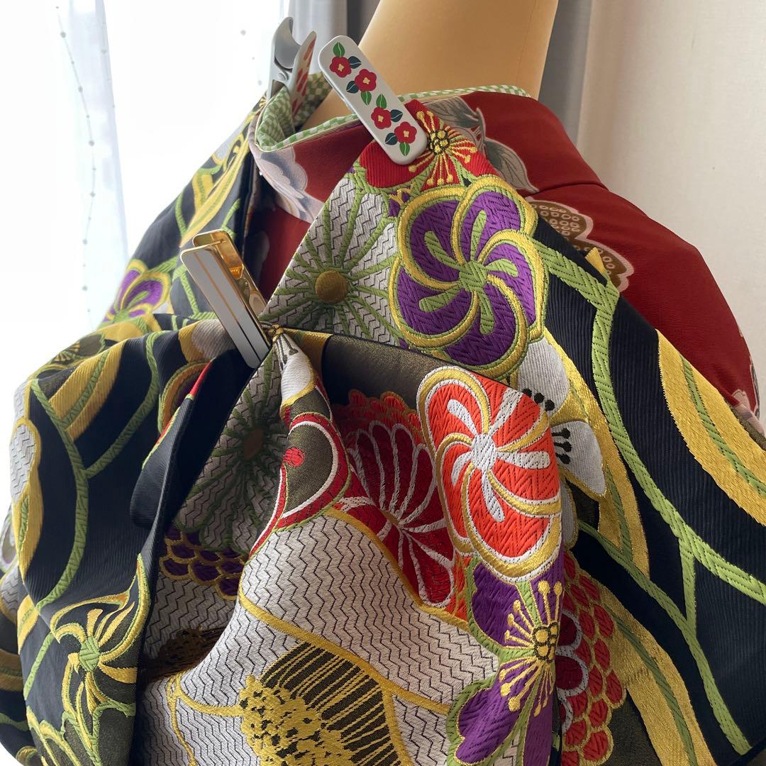 最終値下げ 美品 成人式　振袖・長襦袢・袋帯3点SET【アッシュエル】H・L