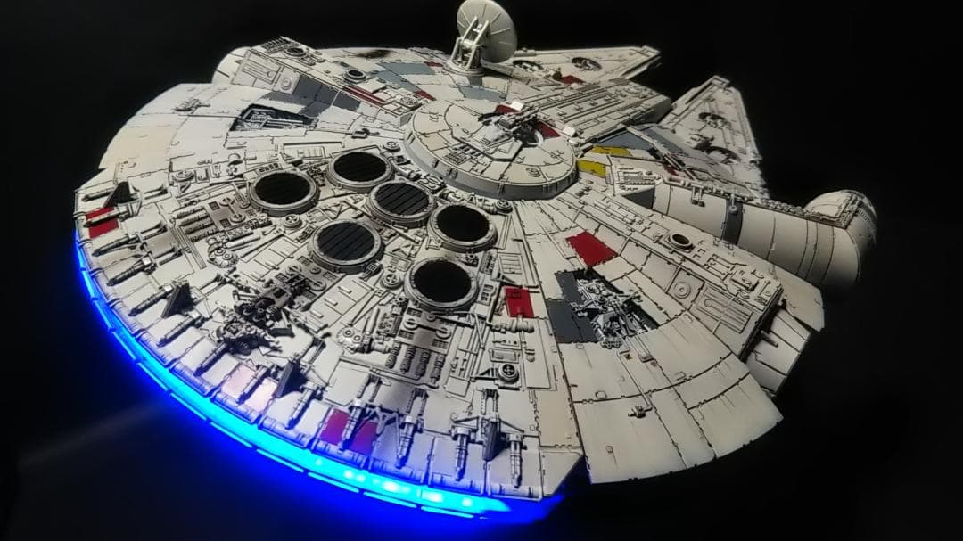 1/144 電飾改修 ミレニアムファルコン 塗装済完成品　 スターウォーズ