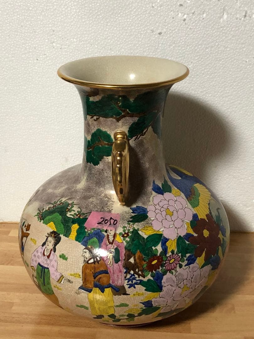 九谷焼 花瓶 巨大