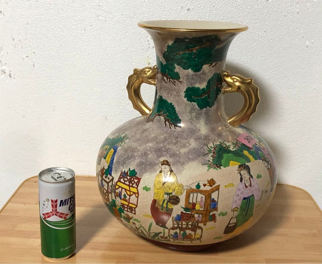 九谷焼 花瓶 巨大