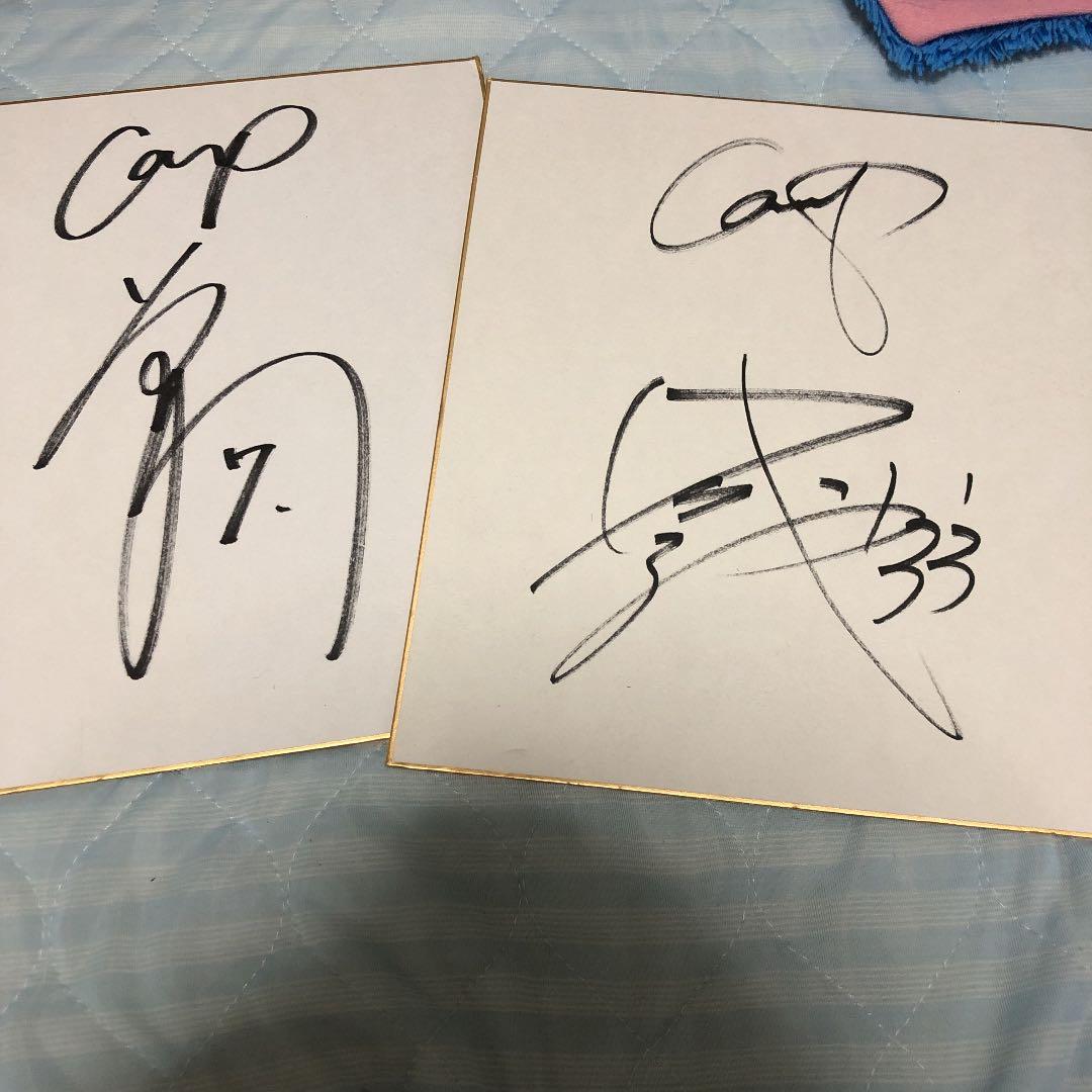 直筆サイン色紙