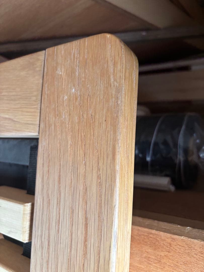 【良品】無印良品 MUJI 脚付きベッドフレーム シングル　木製　オーク