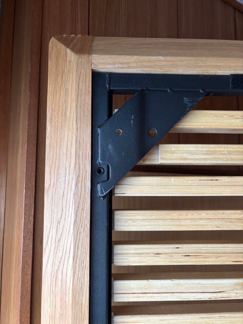 【良品】無印良品 MUJI 脚付きベッドフレーム シングル　木製　オーク