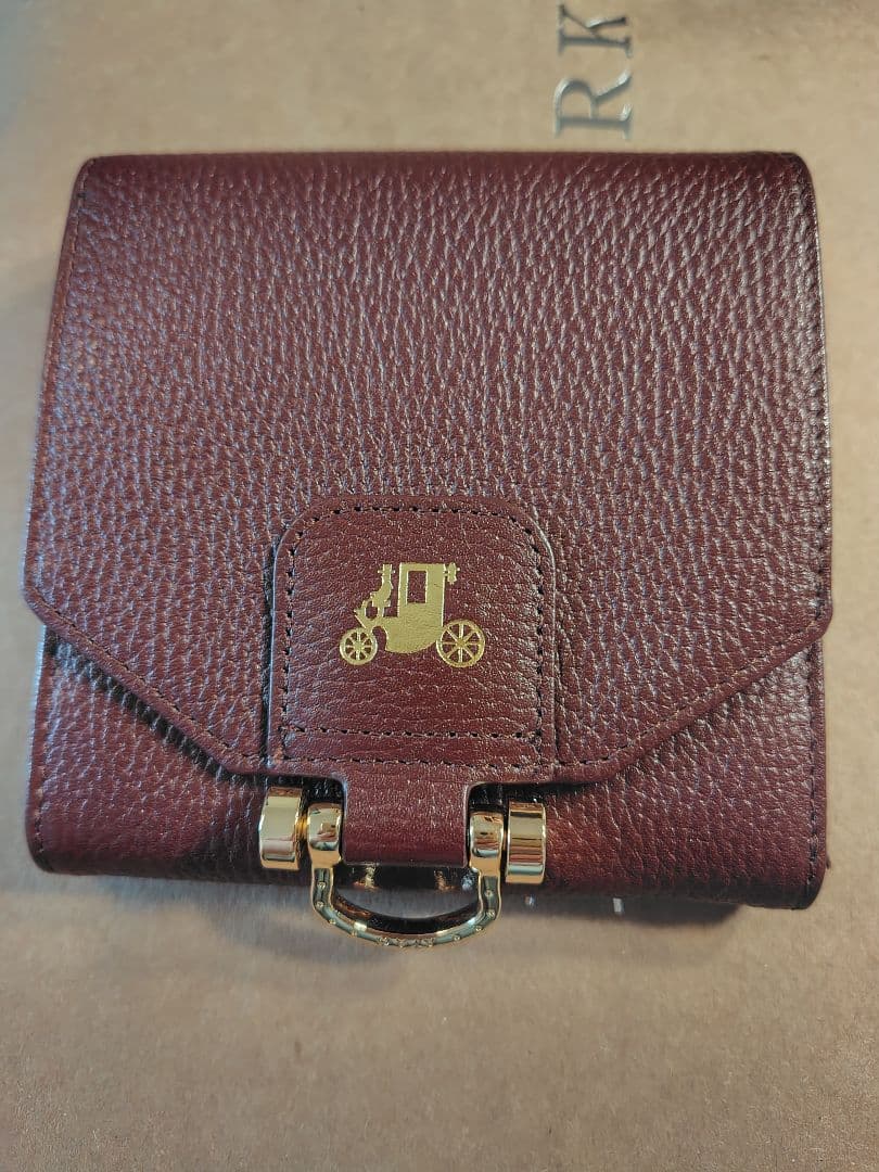 ATAO ロトロ 二つ折り財布 バーガンディ