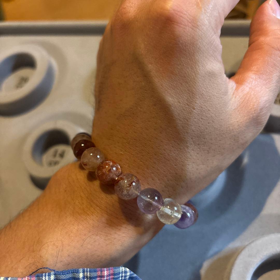 綺麗なミックスルチルクオーツ！ズドーンとくる！ピカピカ！