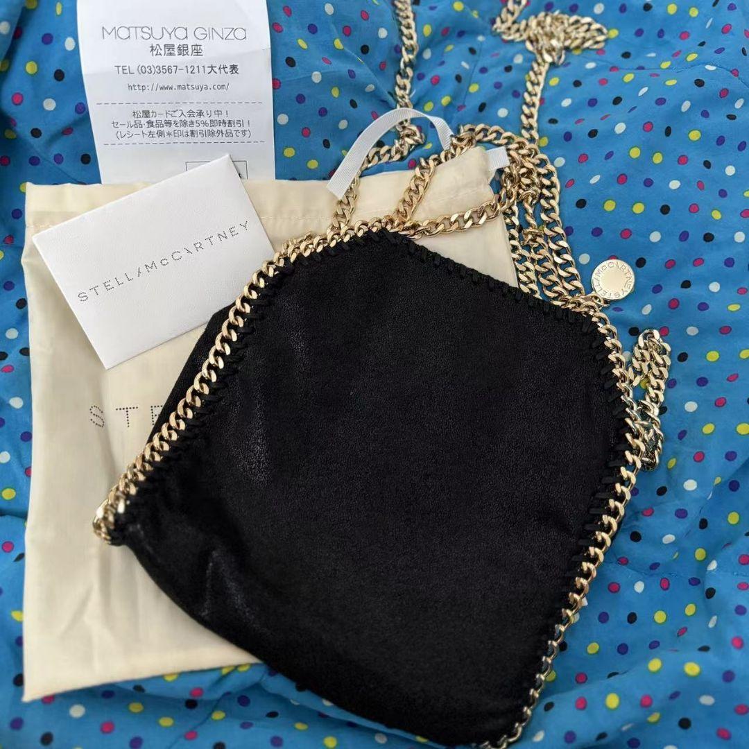 ステラマッカートニー　チェーンショルダーバックブラック