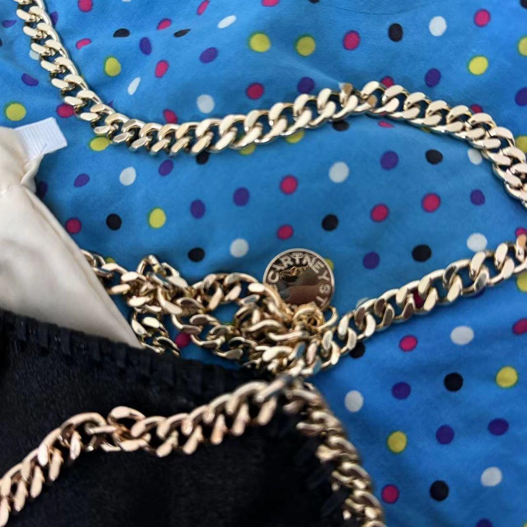 ステラマッカートニー　チェーンショルダーバックブラック