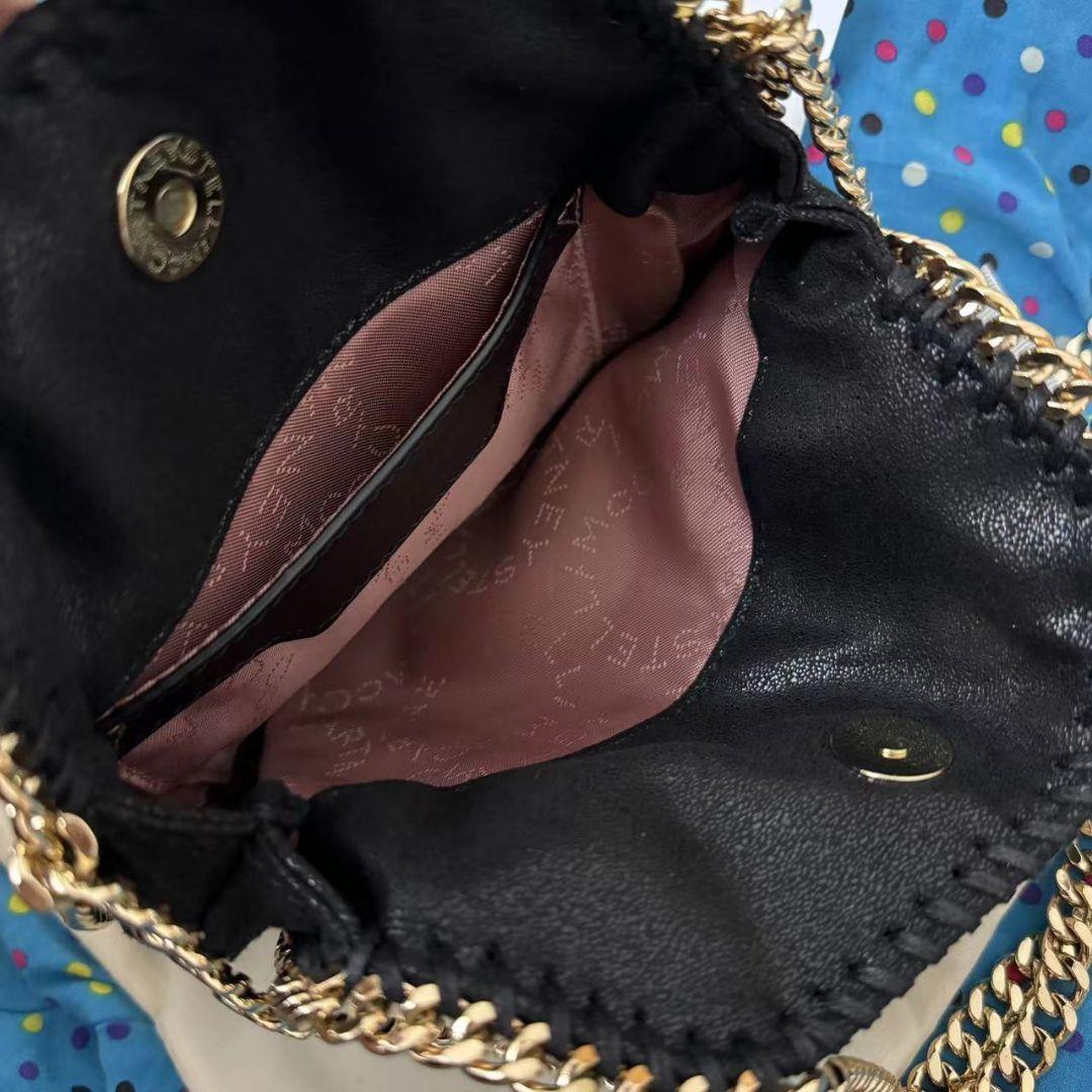 ステラマッカートニー　チェーンショルダーバックブラック