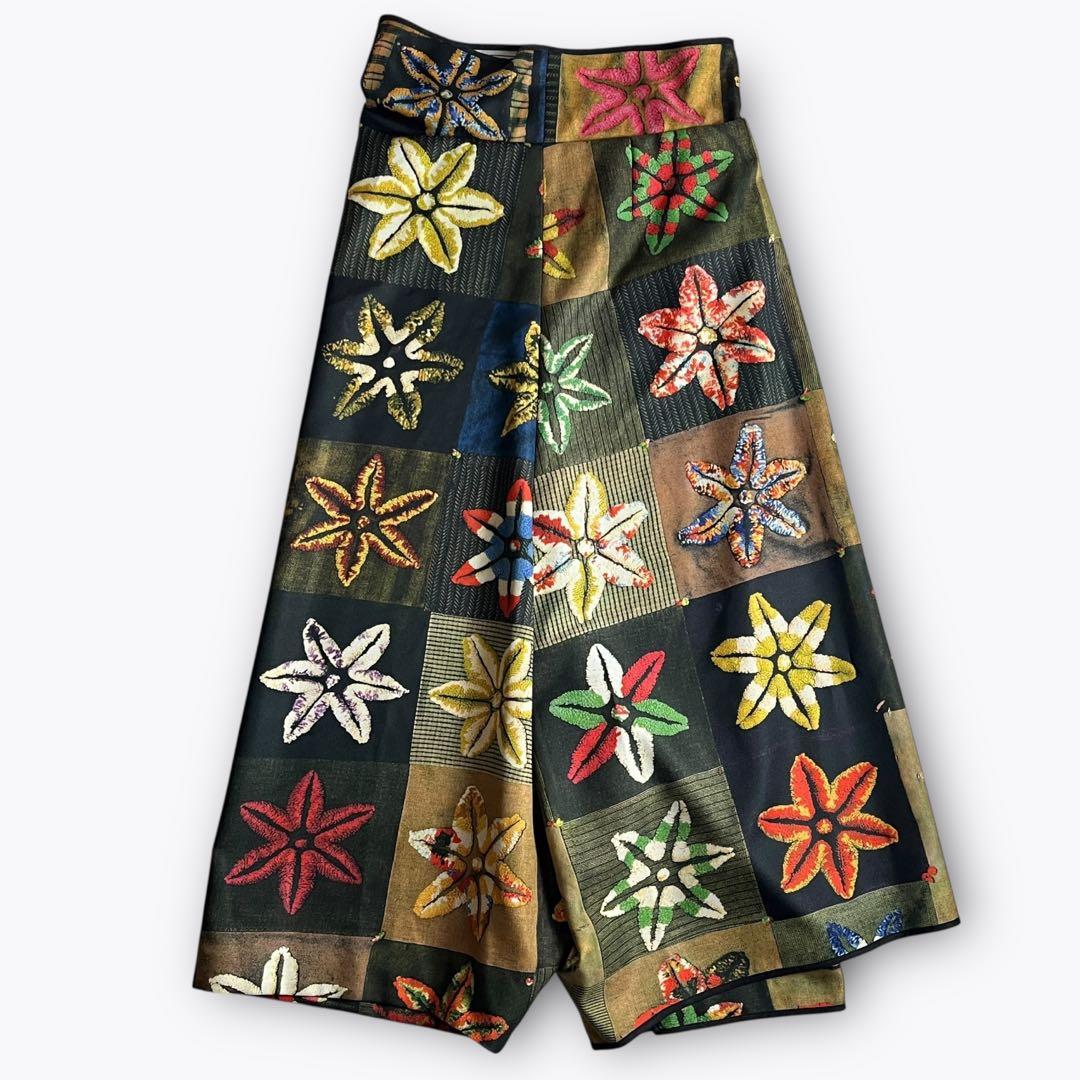 【AD1999】COMME des GARCONS 転写 ラップサルエルパンツ