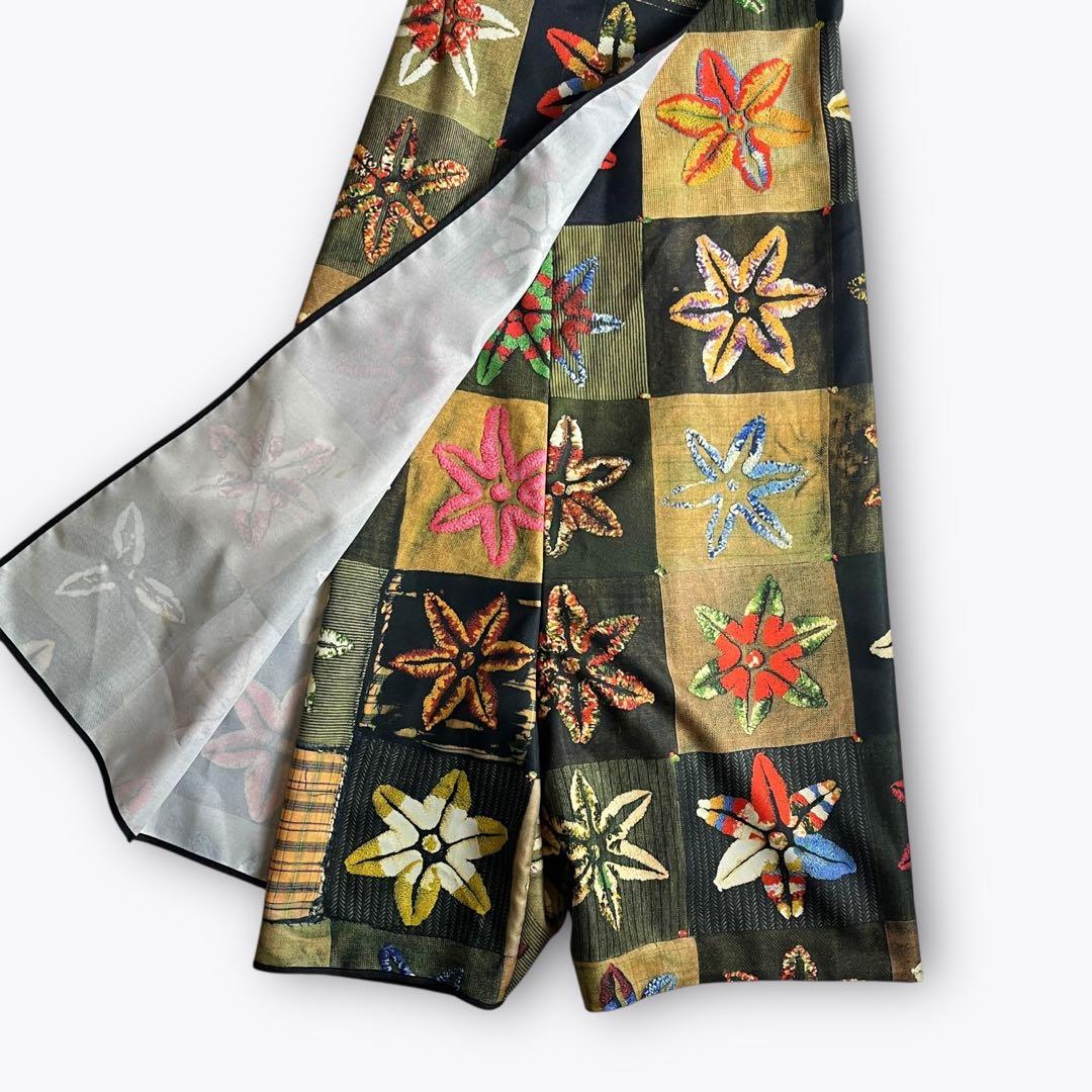 【AD1999】COMME des GARCONS 転写 ラップサルエルパンツ