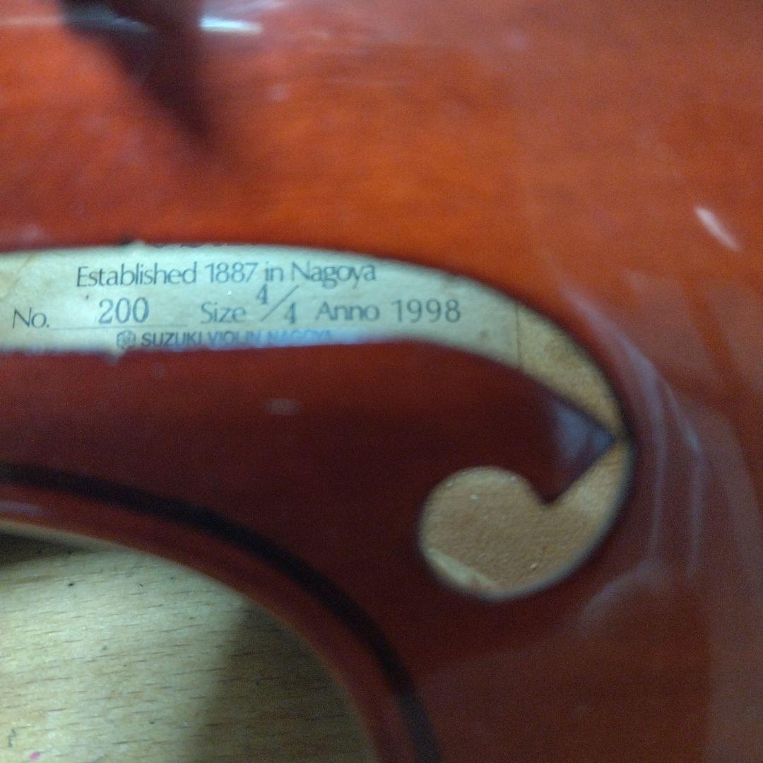 ♥大幅値下げしました♥スズキバイオリン4/4NO.200♥弓、ケース、松脂付き