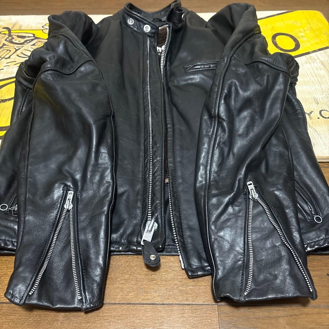 美品‼️schott641 42インチシングルライダース インナーボア付