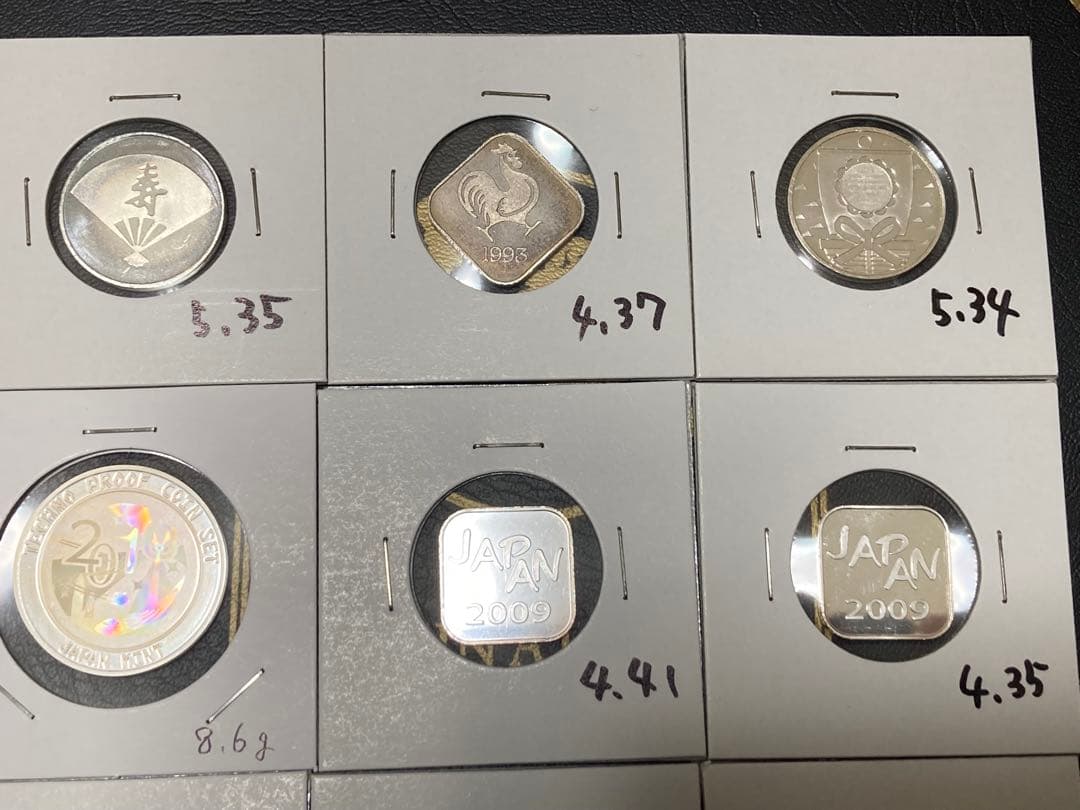 純銀　メダル　9枚セット　造幣局　貨幣セット出し　ホルダー入り