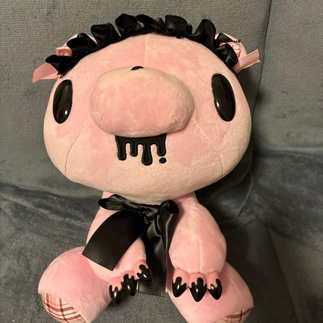 チャックスGP グルーミー ぬいぐるみ head dress ピンク